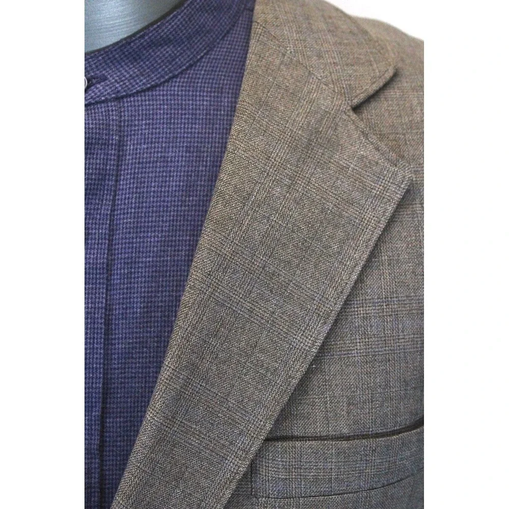 vintage 80s mens brown Levis knit blazer jacket sport suit coat‎ retro 42 L